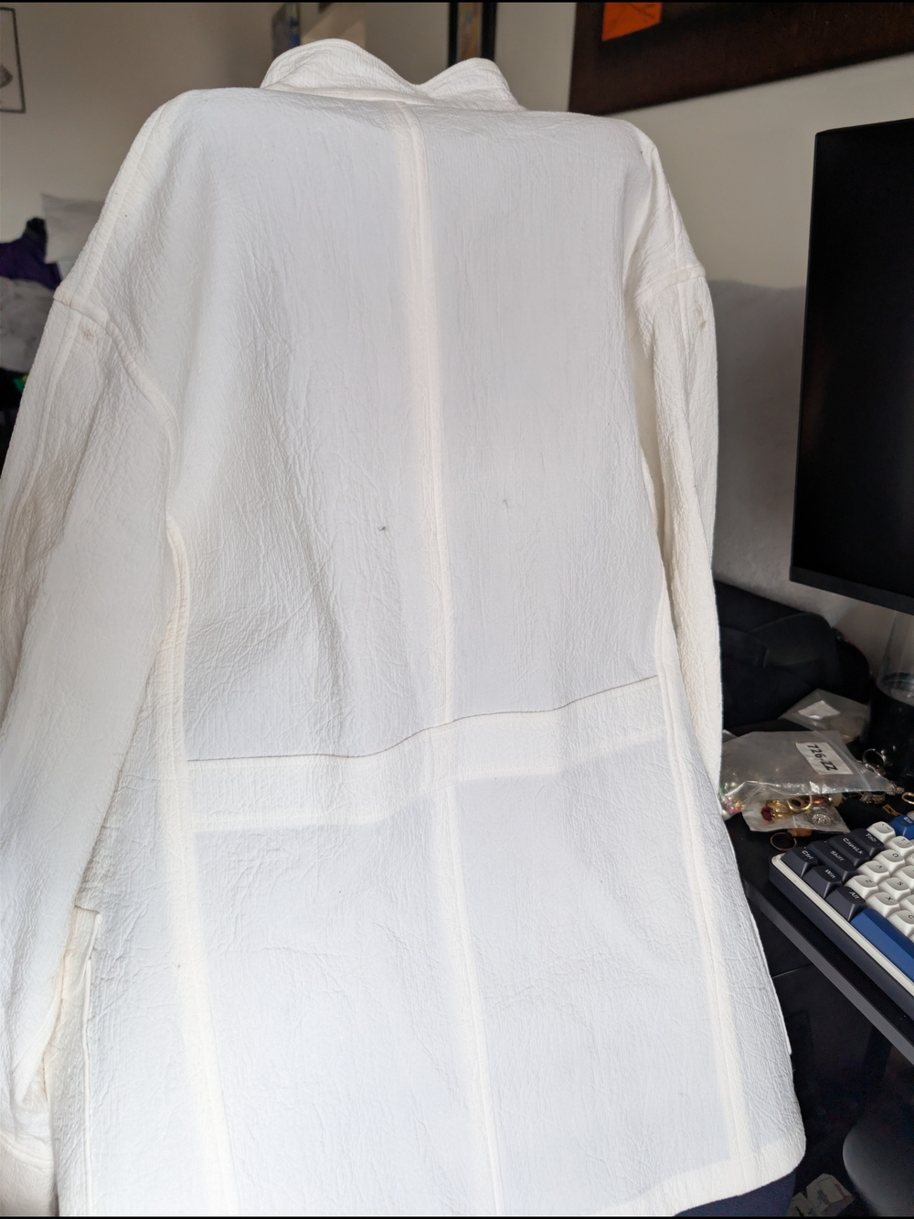 Jil Sander Off-White Textured Utility Jacket - Picture 6 of 6